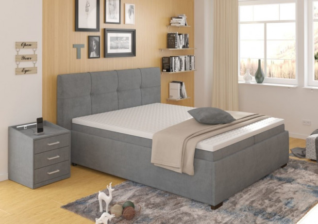 Postel boxspring Rio Megakomfort 160x200 s úložným prostorem výběr barev