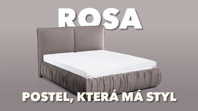 Postel Rosa – elegance, která promění ložnici v dokonalé útočiště
