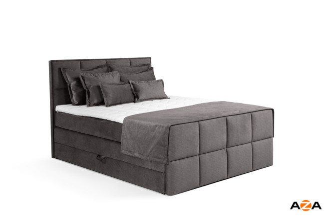 Postel boxspring Samara 2 200x200 s úložným prostorem - výběr barev
