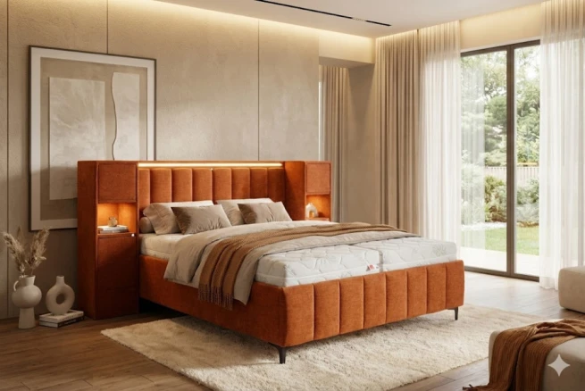 Čalouněné postele Senátor