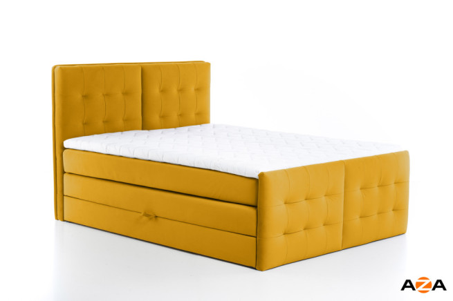 Postel boxspring Stela 2 200x200 s úložným prostorem - výběr barev