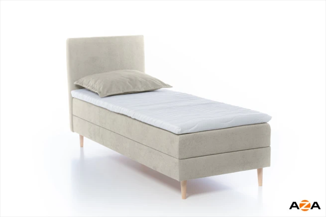 Boxspring postel Tandora 80x200 krémová s úložným prostorem