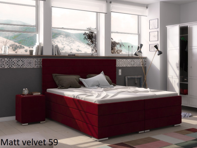 Vysoká postel Torino 260x200 cm 1500 barev