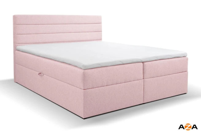 Postel boxspring Vera 220x220 s úložným prostorem - výběr barev