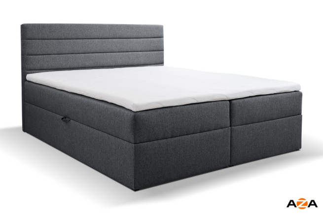 Postel boxspring Vera 300x200 s úložným prostorem - výběr barev