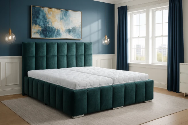 Vysoká čalouněná postel Vanesa 72 cm