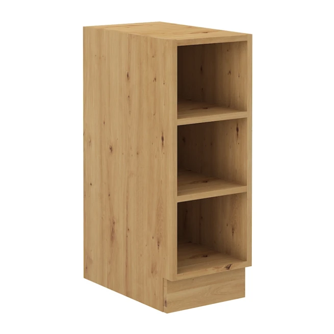 Spodní policová skříňka, bílá / dub artisan, LULA 30 D OTW BB