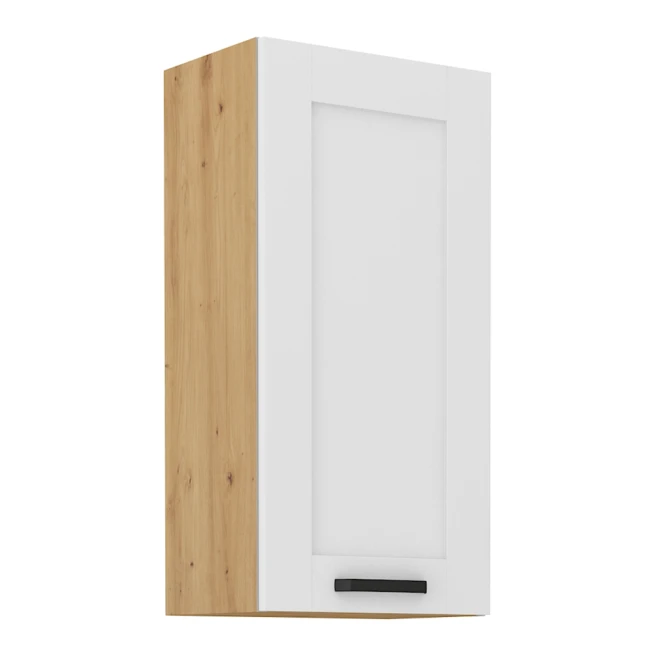 Horní skříňka, bílá/dub artisan, LULA 45 G-90 1F