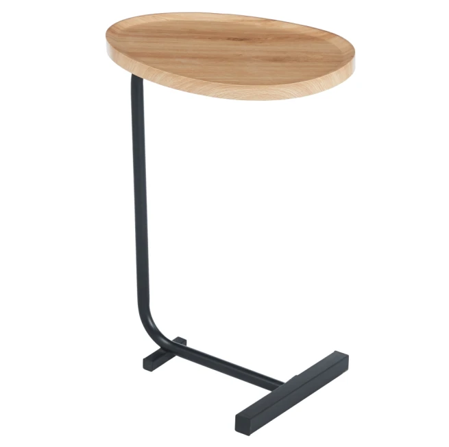 Příruční stolek, dub/černá, ABERY