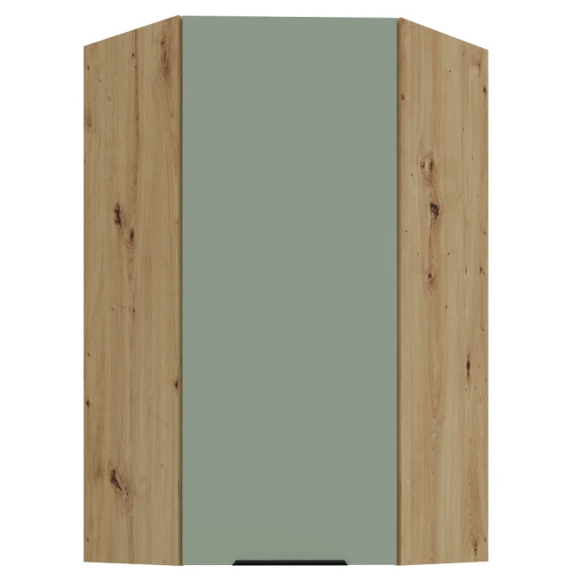 Horní rohová skříňka, aquamarine/dub artisan, ARSANY 60x60…