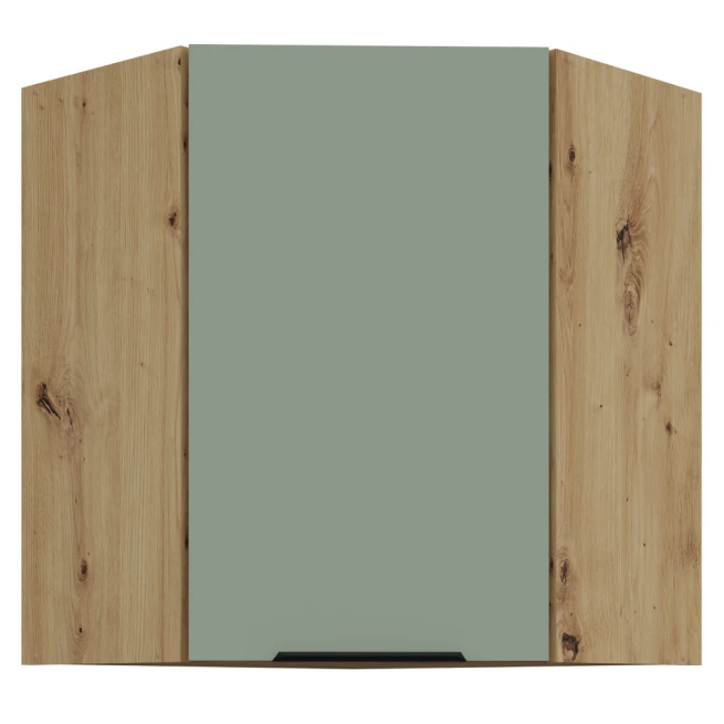 Horní rohová skříňka, aquamarine/dub artisan, ARSANY 60x60…