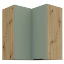 Horní rohová skříňka, aquamarine/dub artisan, ARSANY 60x60&hellip;