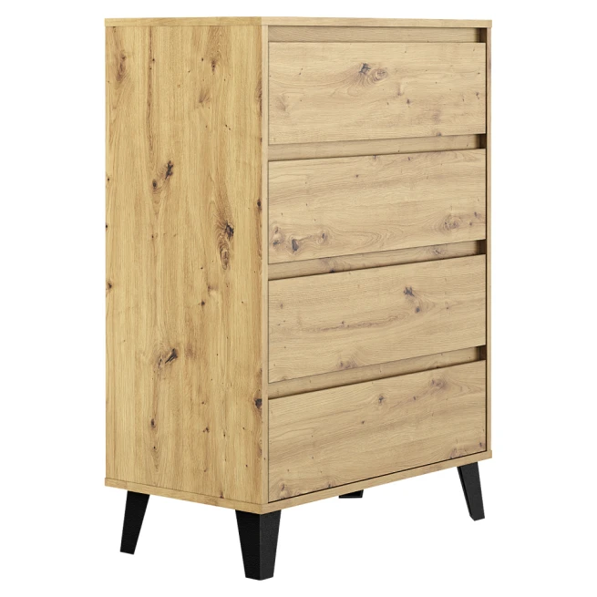 Komoda, dub artisan, BOGAN NEW 4S70