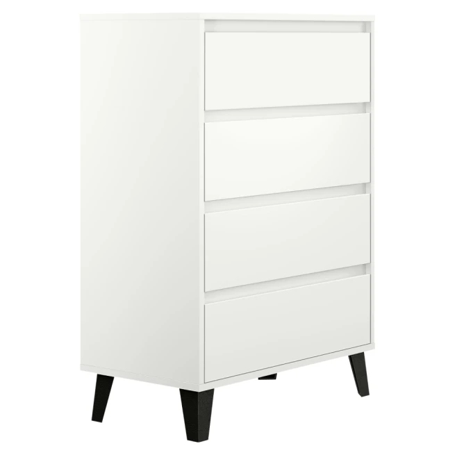 Komoda, bílá, BOGAN NEW 4S70