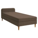 Postel, 110x200, molitanová, hnědá, BRUNY