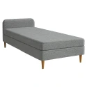 Postel, 110x200, molitanová, šedá, BRUNY