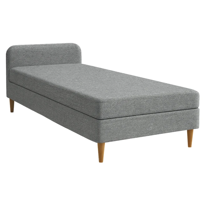 Postel, 110x200, molitanová, šedá, BRUNY