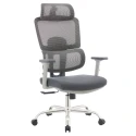 Kancelářské křeslo, šedá/chrom, BYRON