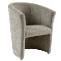 Klubové křeslo, šedobéžová Taupe látka Coral, CUBA