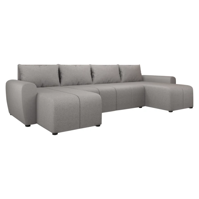 Univerzální sedací souprava, šedá, DELIN U UNI