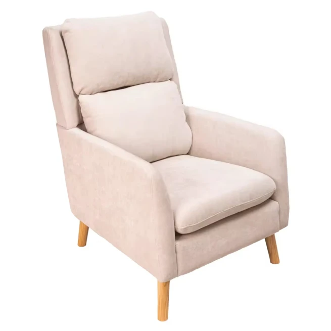 Relaxační křeslo, béžová, DEMIR