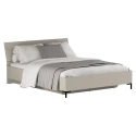Manželská postel, 160x200, šedohnědá Taupe, DOMCA