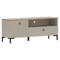 TV stolek, šedohnědá Taupe/dub silverjack, DOMCA 1K1S