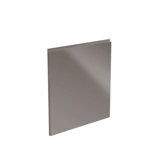 Dvířka na myčku, bílá / šedý extra vysoký lesk HG, 59,6x57, AURORA