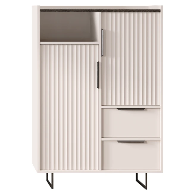 Komoda, kašmír/norkový kaštan arvadonna, FRESIO KOM2D2S