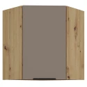 Horní rohová skříňka, sandgrau/dub artisan, FRISBO 60x60&hellip;