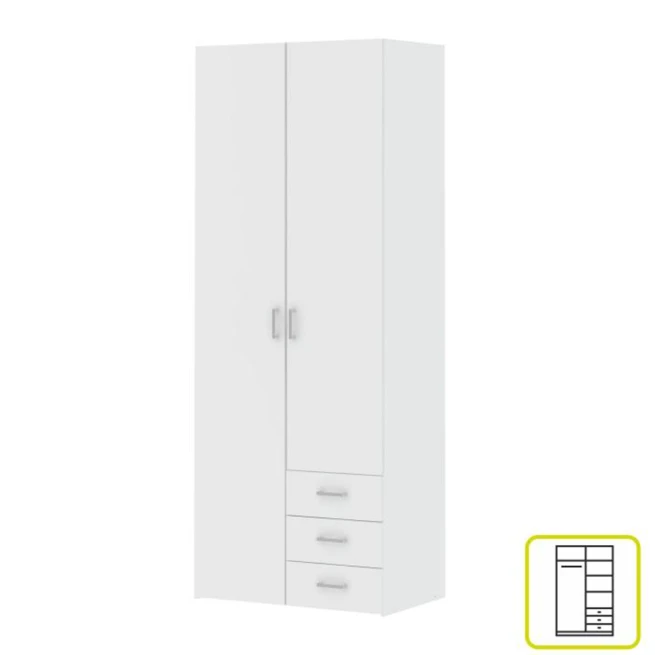 Skříň, bílá, GWEN 70425