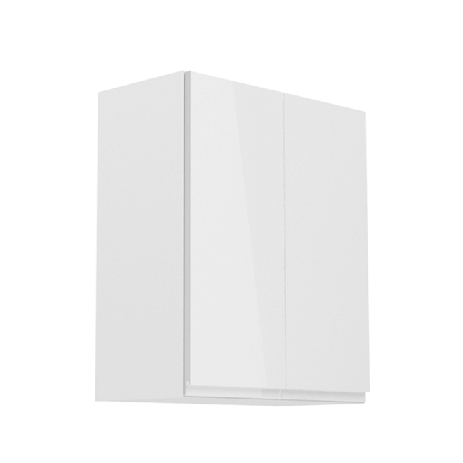 Horní skříňka, bílá / bílý extra vysoký lesk, AURORA G602F