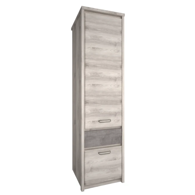 Regál 2D1S, kaštan nairobi/onyx, JESI NEW