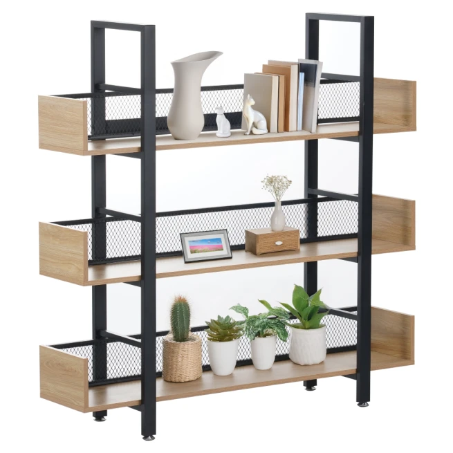 3-policový regál, dub/černá, KILIS NEW TYP 1