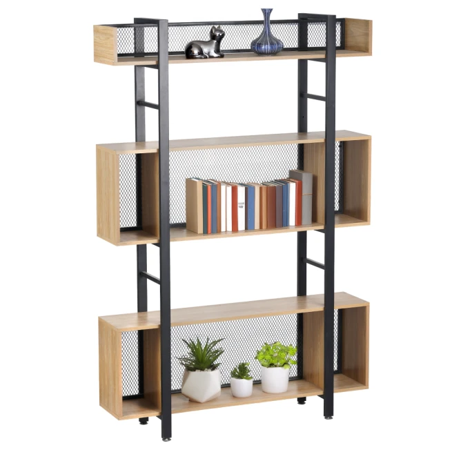 3-policový regál, dub/černá, KILIS NEW TYP 3