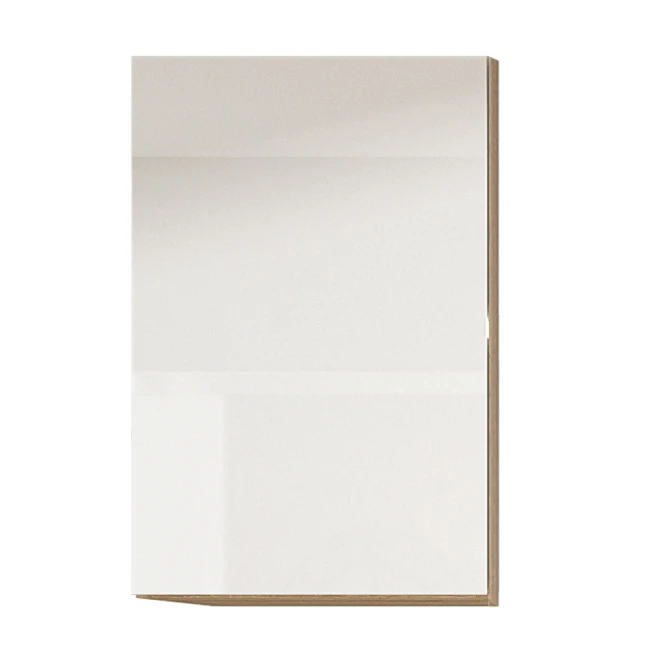 Skříňka horní G 30, vysoký bílý lesk/dub sonoma, pravá, LINE