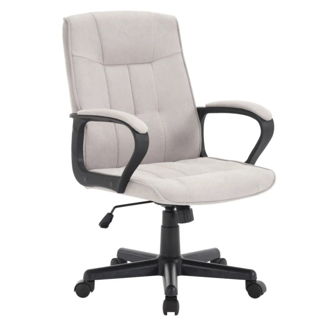 Kancelářské křeslo, světle šedá/černá, LANDIS