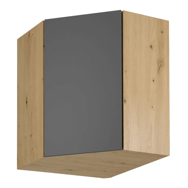 Horní skříňka, dub artisan / šedý mat, LANGEN G60N