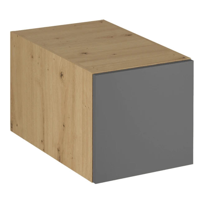 Horní skříňka, dub artisan / šedý mat, LANGEN N40