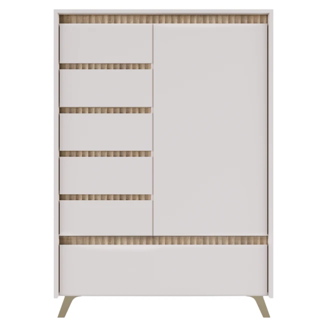 Komoda, kašmír/dub sonoma, LONGY REG1D5S1K