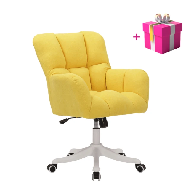 Kancelářské křeslo, žlutá, LOREL + dárek