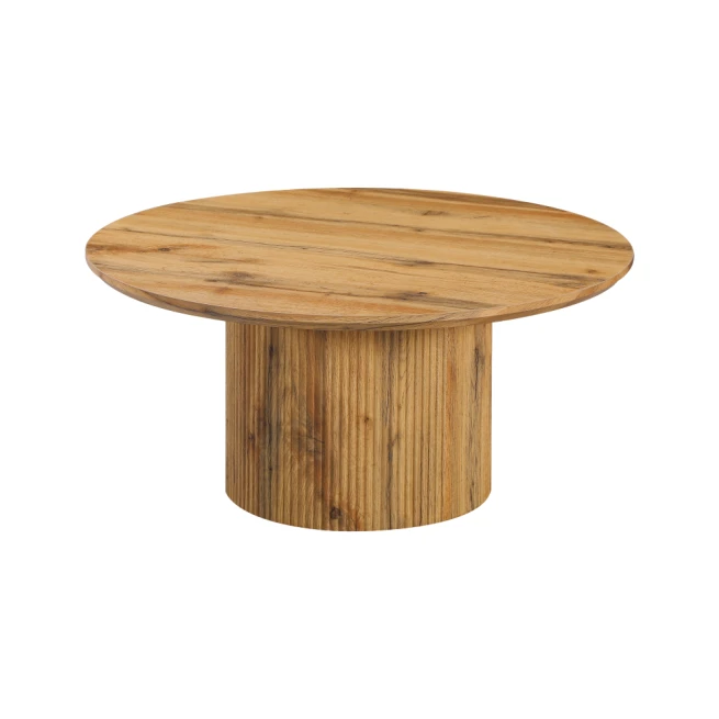 Konferenční stolek, dub, průměr 80 cm, MAHIR TYP 2