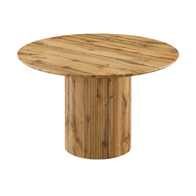 Jídelní stůl, dub, průměr 120 cm, MAHIR TYP 2