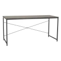 Psací stůl, beton/černá, 150x60 cm, MELLORA