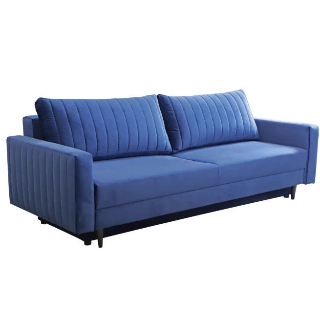 Rozkládací pohovka, modrá, PALEM