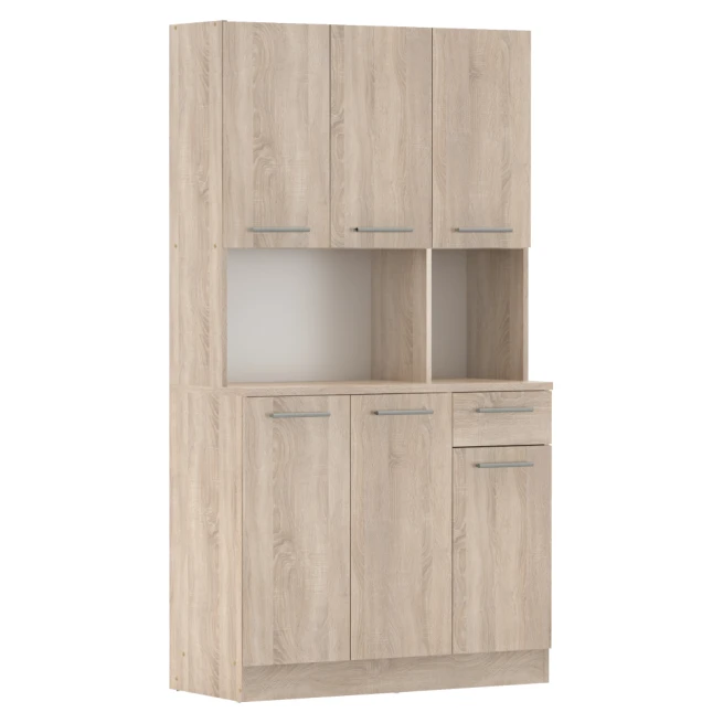 Šestidveřový kredenc, dub sonoma, PELION NEW