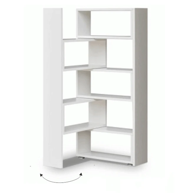 Regál, bílá, DTD laminovaná, KLOE II