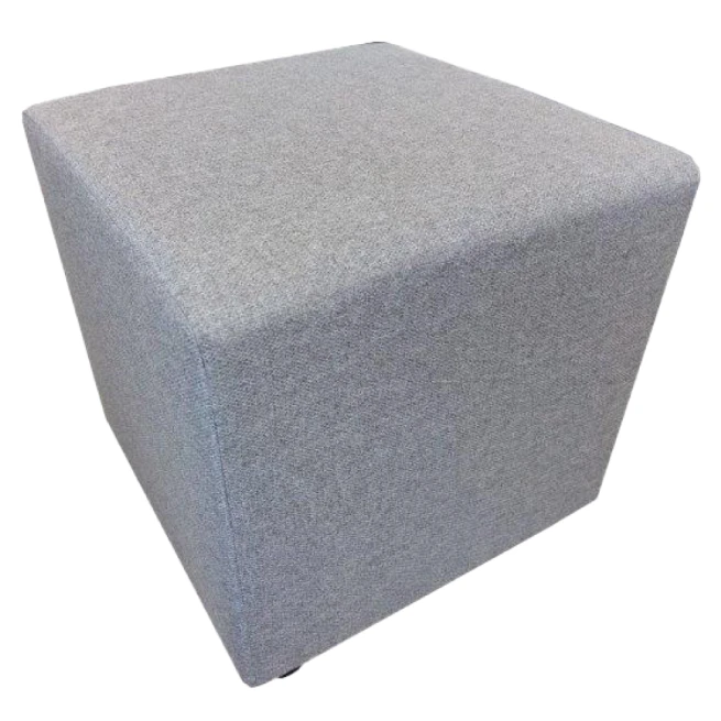 Taburet, látka Twist, šedá, REGOR