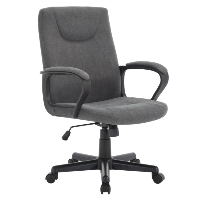 Kancelářské křeslo, tmavě šedá/černá, REVIN