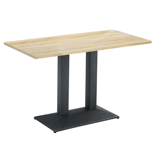Jídelní bistro stůl, dub sonoma/černá, 120x60 cm, RINALDO TYP 2